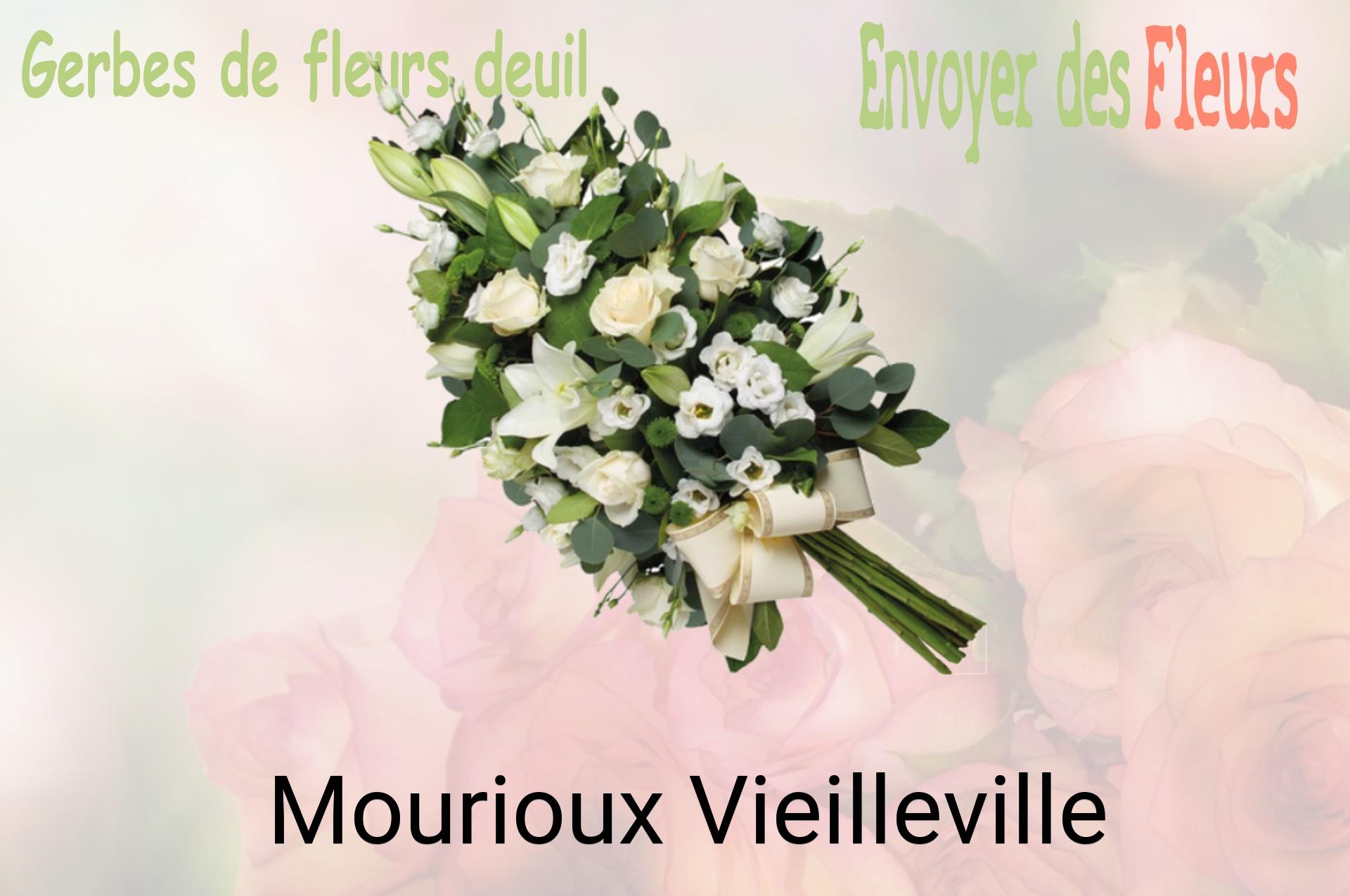 Gerbe de fleurs de deuil livrée à Mourioux-Vieilleville